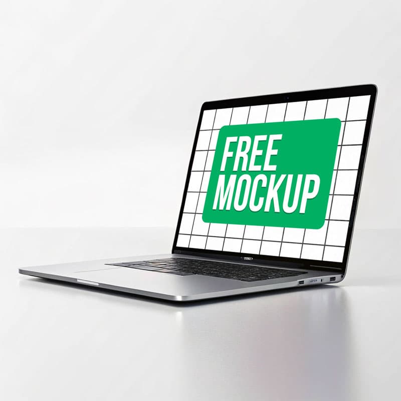 Custom Laptop PSD Mockup