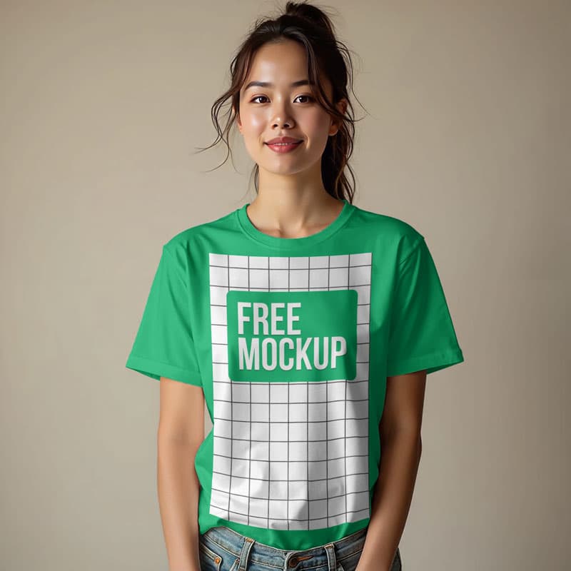 Free T-Shirt Mockup PSD