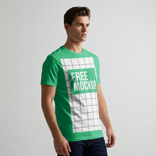 Classic Fit T-Shirt Mockup PSD — Clean Studio Apparel Display