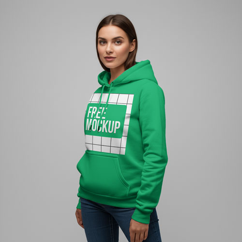 Free Hooded Sweatshirt Mockup PSD — Premium Apparel