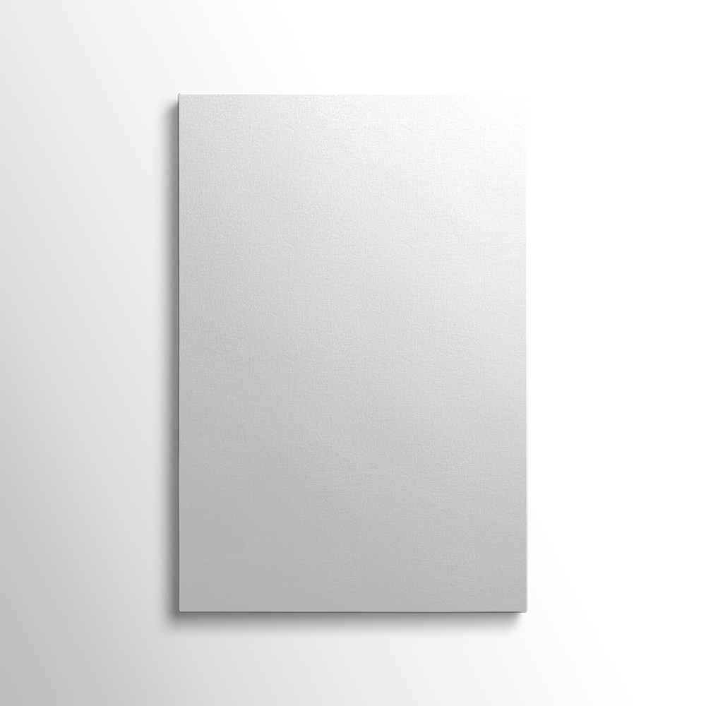 2x3 Vertical Canvas Mockup PSD — Realistic Portrait Wall Art Display
